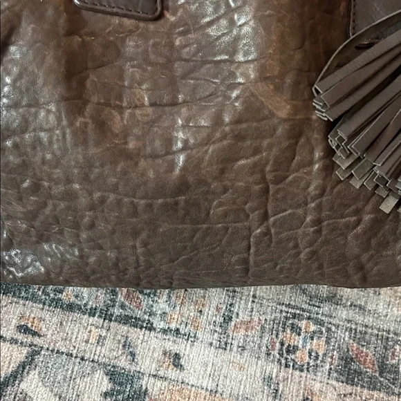 All Saints Dark Brown Leather Shoulder Bag - Picture 6 of 13